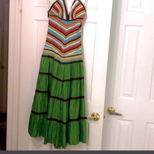 BCBG Silk and knitted sundress